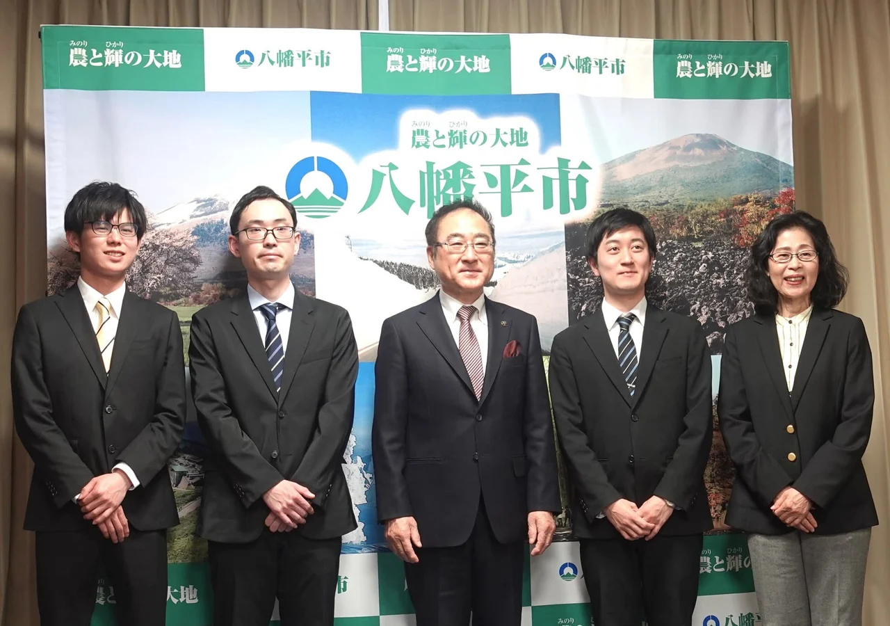 辞令交付式での赤川竜之介